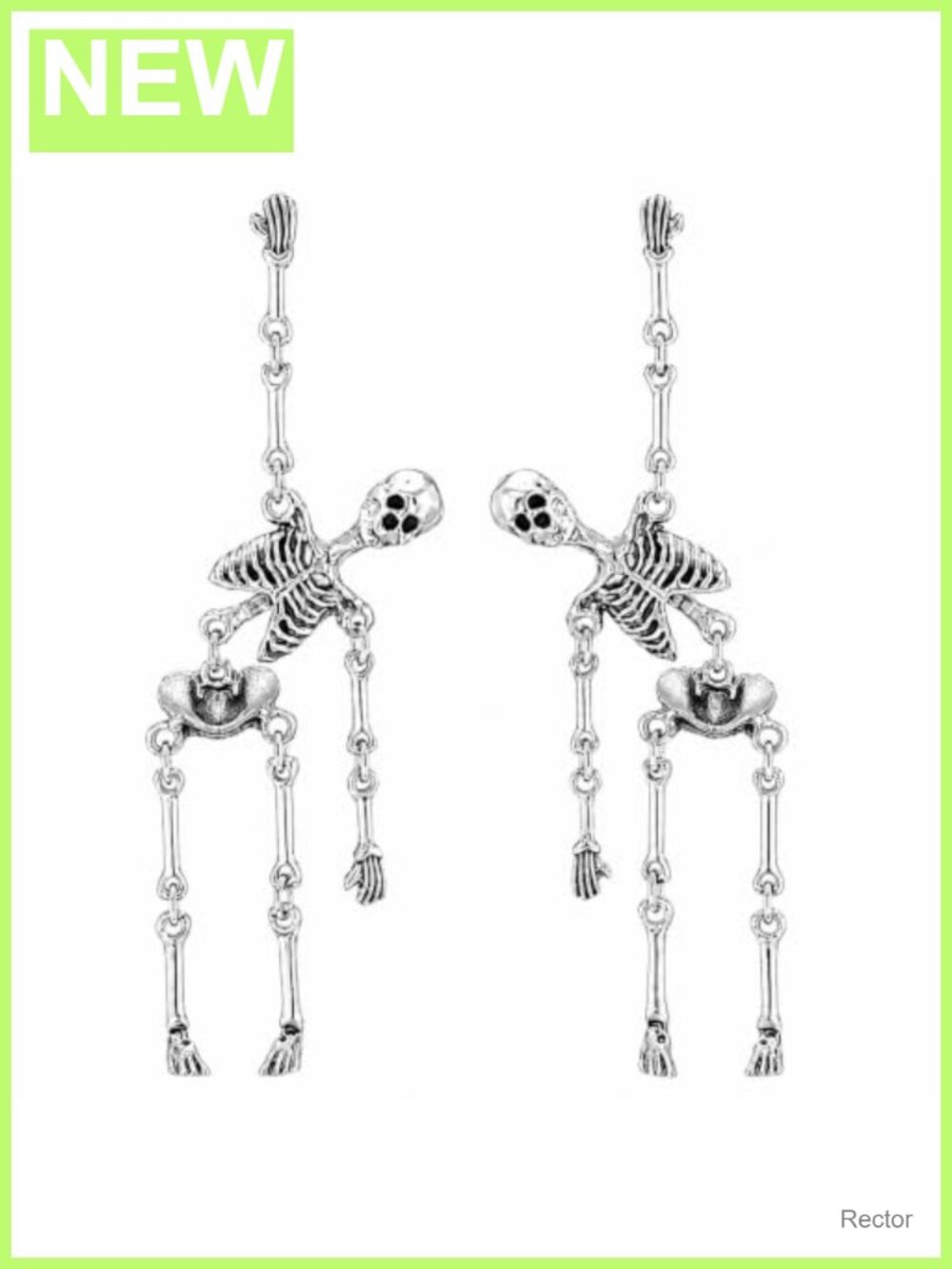 Gothic Skeleton Dangle Earrings Halloween Skeleton Costume Jewelry